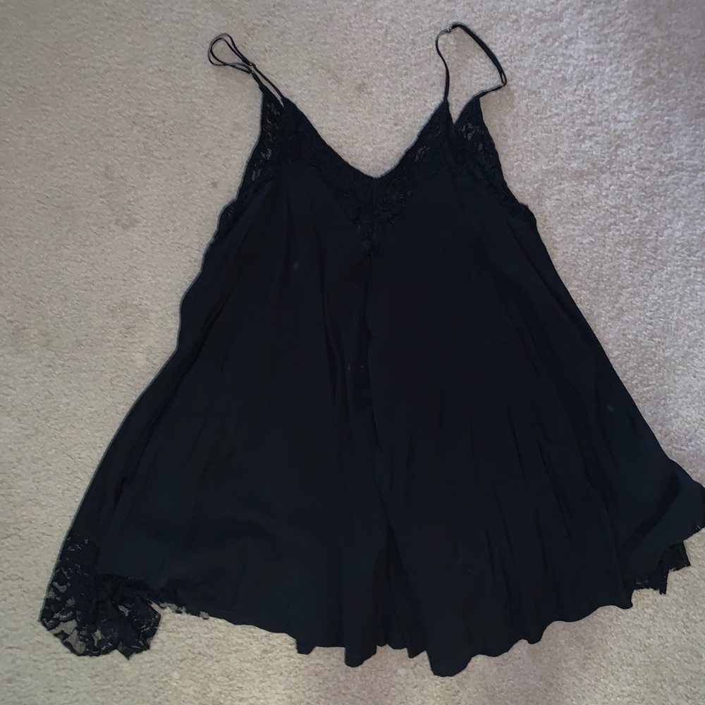 Black lace tunic